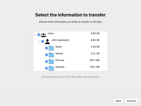 Transfer from PC to Mac with Migration Assistant 